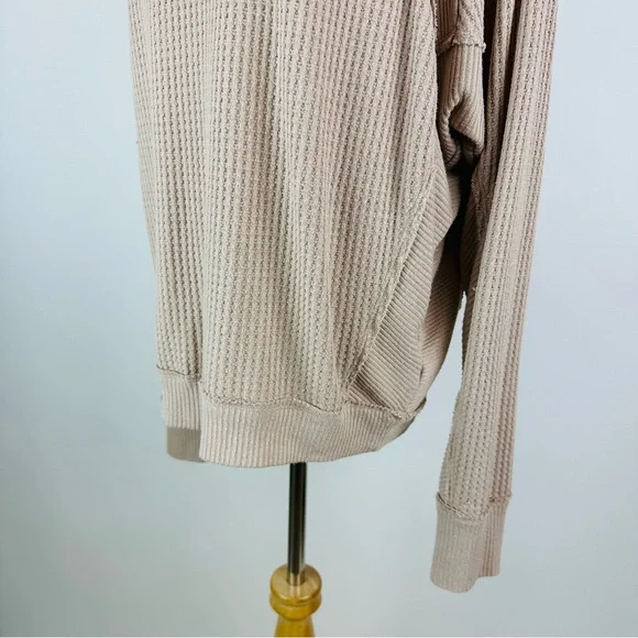 Free People We The Free Santa Clara Thermal Long Sleeve Tee Medium - Picture 10 of 14